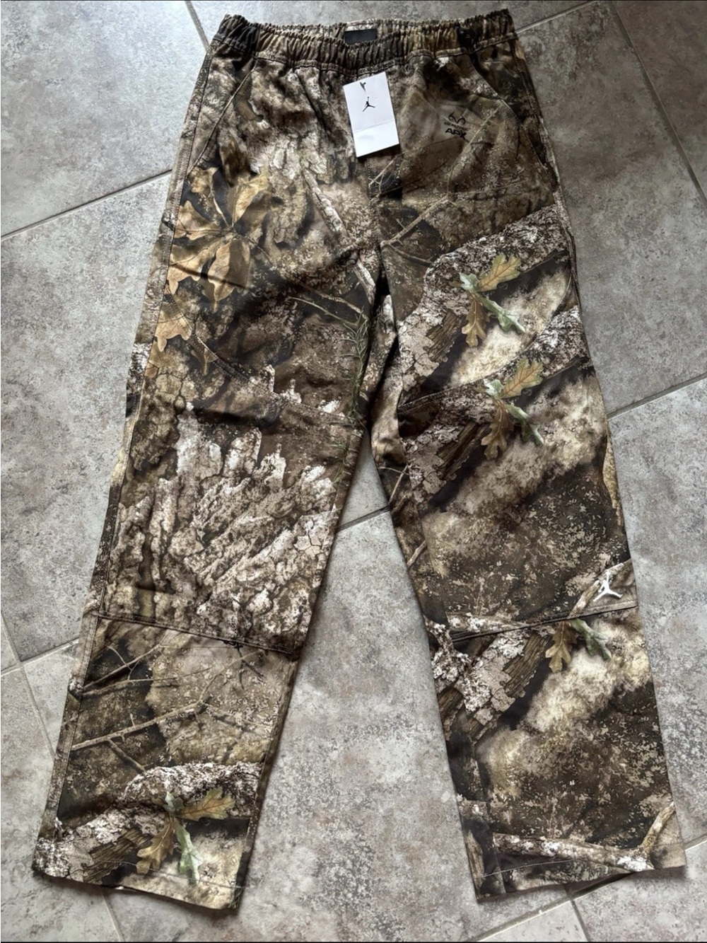 Jordan Brooklyn Woven Realtree Track Pants Straight Leg Camo Men’s Size Small SB